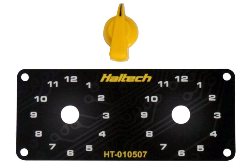 Haltech — Haltech Dual Switch Panel Kit w/Yellow Knob
Accessories