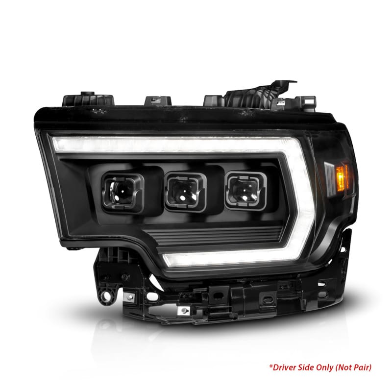 ANZO — ANZO 19-24 RAM 2500/3500 Z-Series Full LED Proj Headlights DRL/Init/SeqSig - Driver Side ONLY