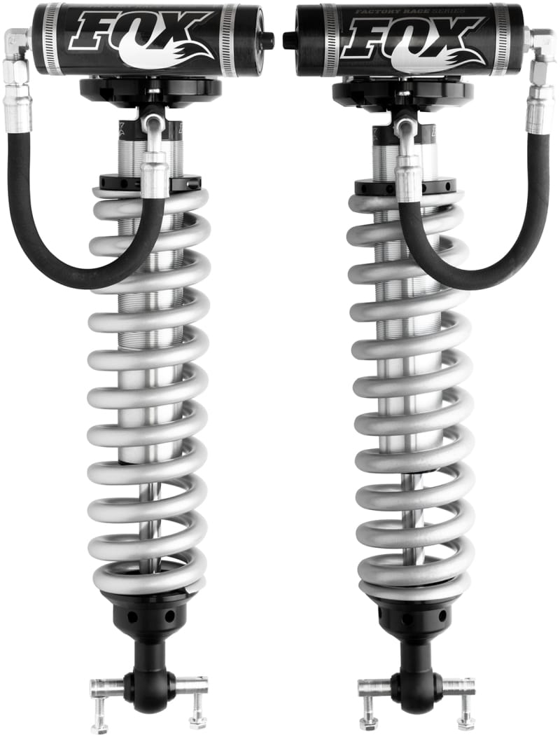 FOX — Fox 2007 Chevy 1500 4WD w/UCA 2.5 Factory Series 5.35in. R/R Coilover Shock Set - Black/Zinc
2.5 Coil-Over Shocks