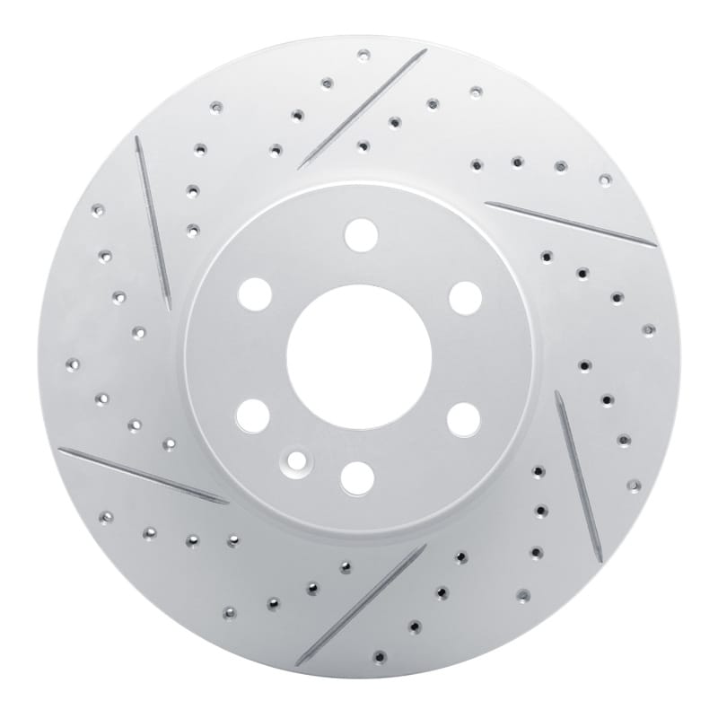 R1 Concepts — R1 21-22 Chevrolet Colorado Front Left Drilled & Slotted Geo-Carbon Rotor