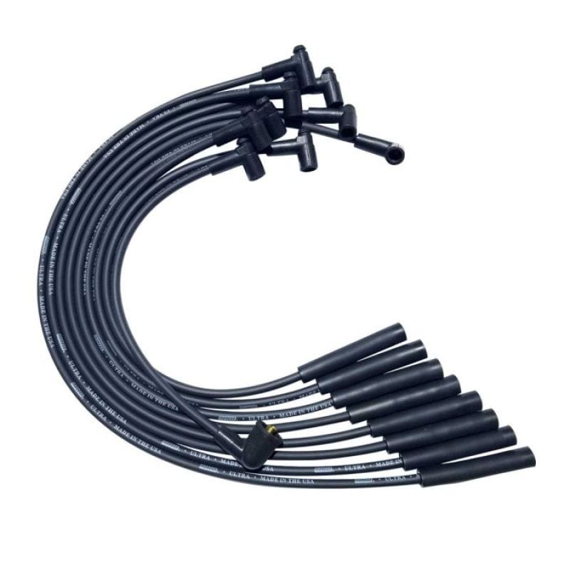 Moroso — Moroso SB Chrysler Mopar 273/318/340/360 Str Plug HEI Ultra Spark Plug Wire Set - Black