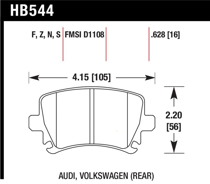 Hawk Performance — HP Plus Disc Brake Pad