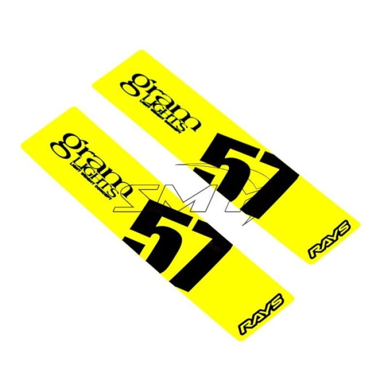 Gram Lights — Gram Lights 57DR/57CR Spoke Sticker Luminous Yellow (2 PCS)