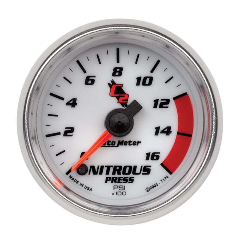 AutoMeter — Autometer C2 2in 0-1600 PSI Full Sweep Electronic Nitrous Gauge
GA 2" N2O STEPPER C2
