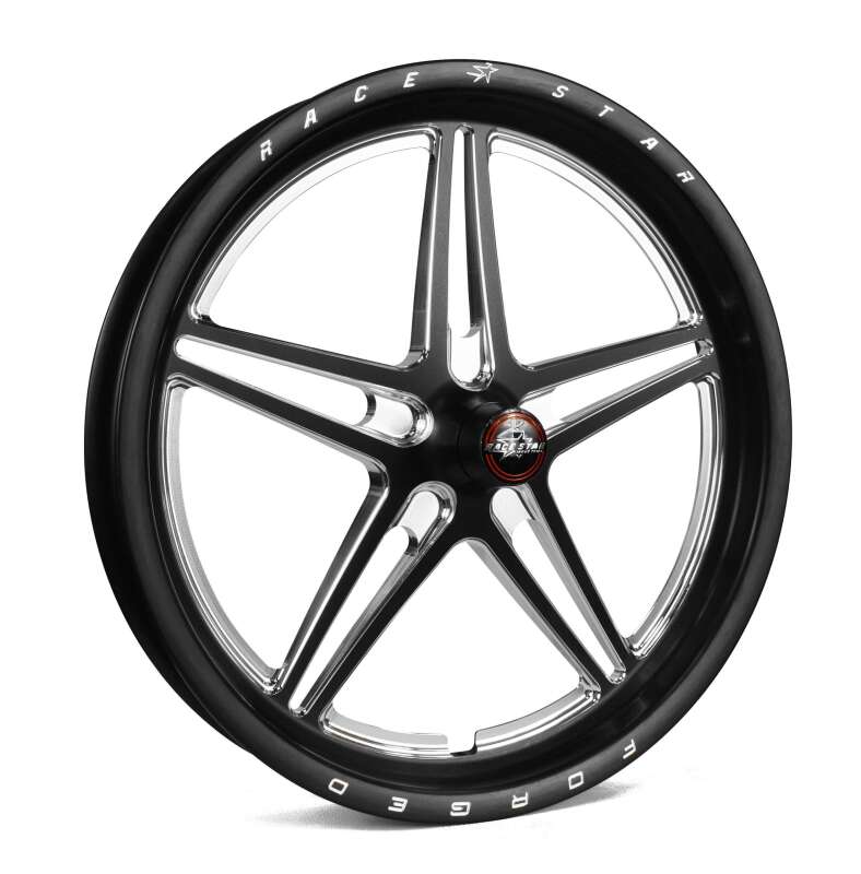 Race Star — Race Star 63 Pro Forged 17x2.4 Spindle Mount Anglia Wheel 1.13in. BS - Black Anodized/Machined
