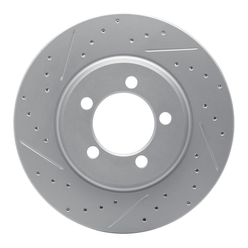 R1 Concepts — R1 65-66 Ford Galaxie Front Left Drilled & Slotted Geo-Carbon Rotor