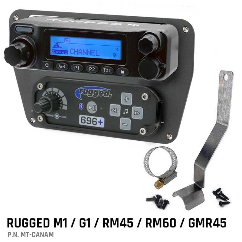 Rugged Radios — Rugged Radios Can-Am Commander Intercom and Radio Mount Rugged M1/G1/RM45/RM60/GMR45
