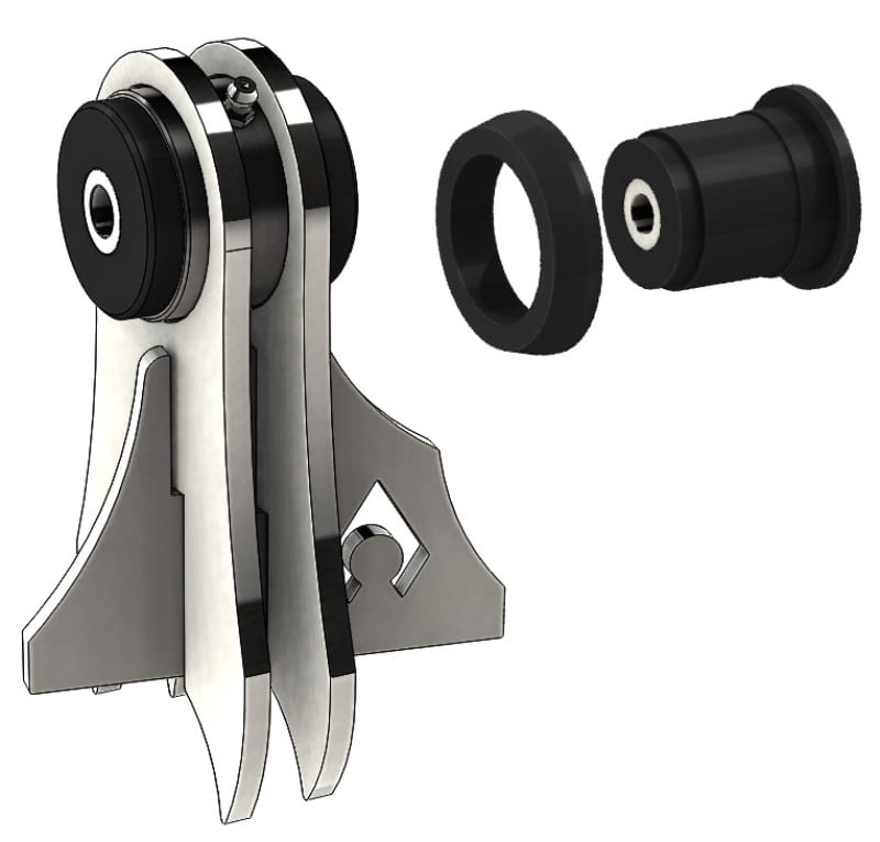 Artec Industries — Artec Industries 93-06 Jeep Wrangler TJ Front Axle Uca Replacement - Daystar Bushings (Both Sides)