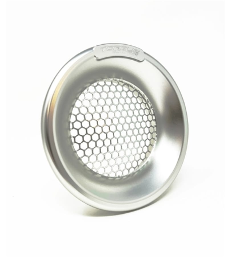 Torque Solution — Torque Solution Billet Turbo Velocity Stack Shield For 4in Inlet - Silver