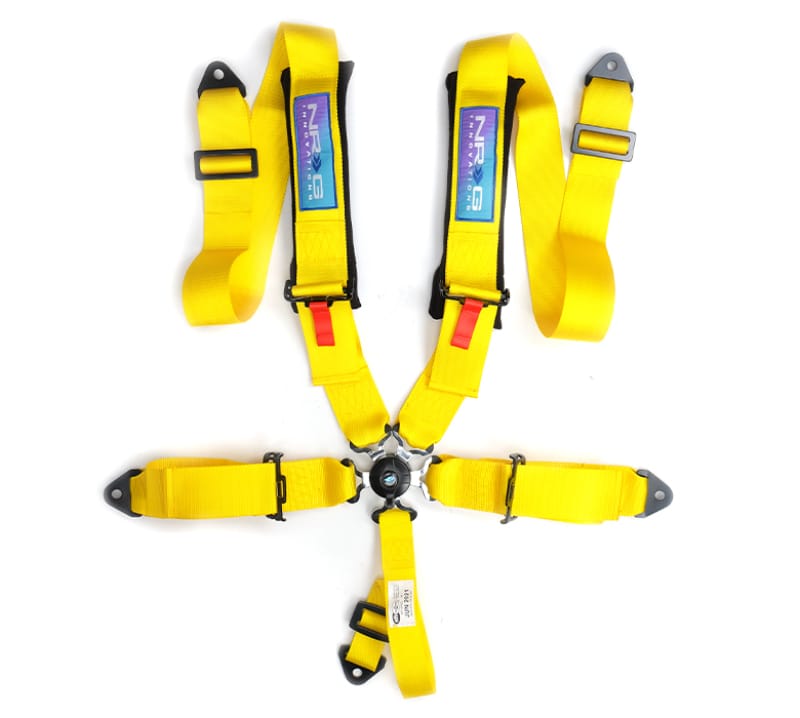 NRG — NRG 5PT 3in. Seat Belt Harness / Cam Lock - Yellow