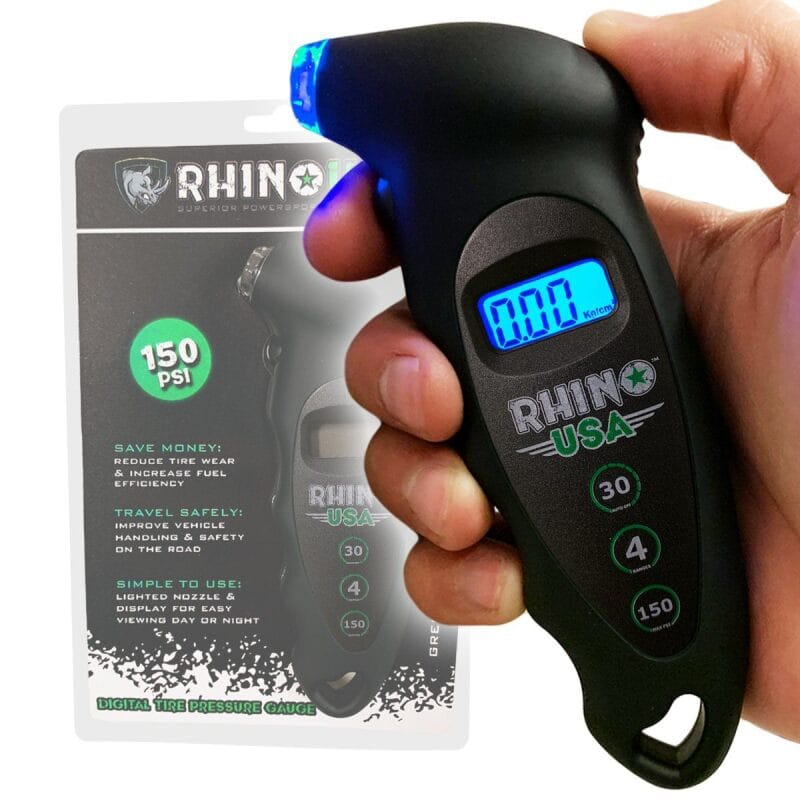 Rhino USA — Rhino USA Digital Tire Pressure Gauge 150 Psi (Black)
Tire Gauge