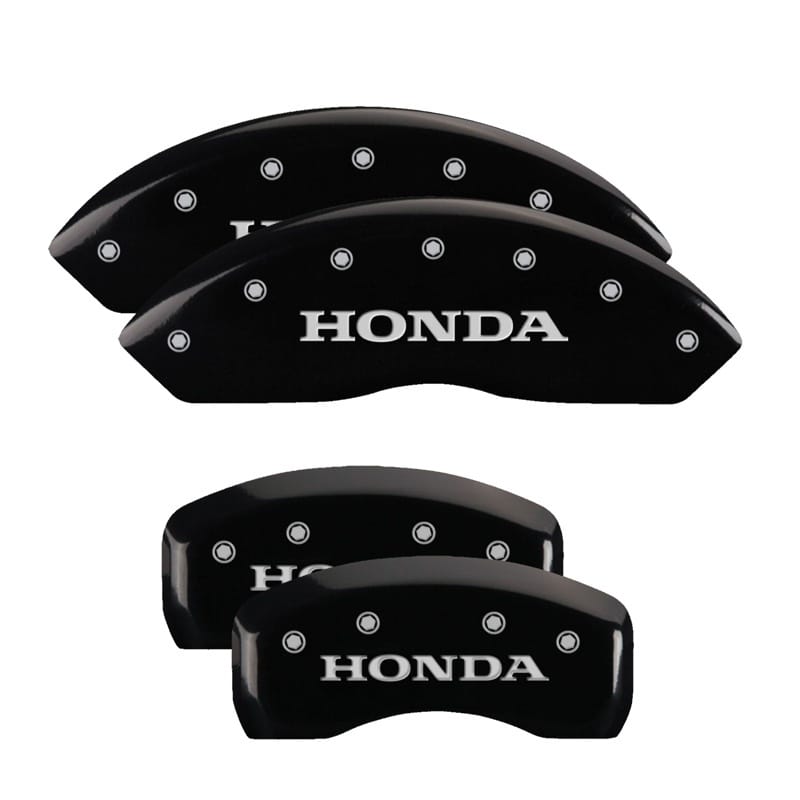 MGP — MGP 4 Caliper Covers Engraved Front & Rear Honda Black finish silver ch
Caliper Covers