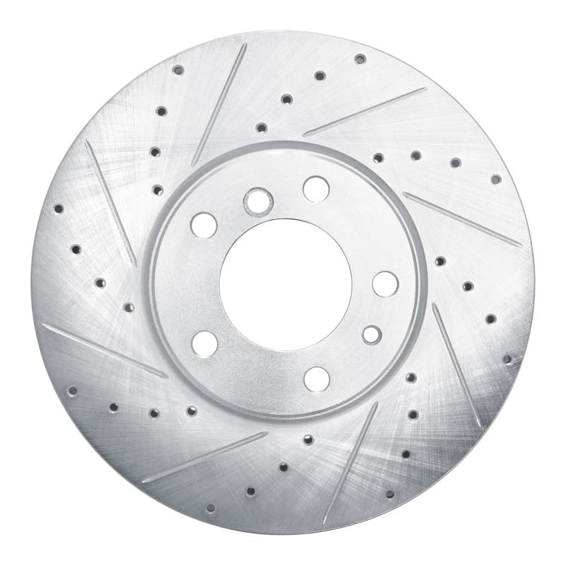 R1 Concepts — R1 00-03 BMW 540I Front Left Drilled & Slotted Silver Brake Rotor
R1 Brake Rotor Drill