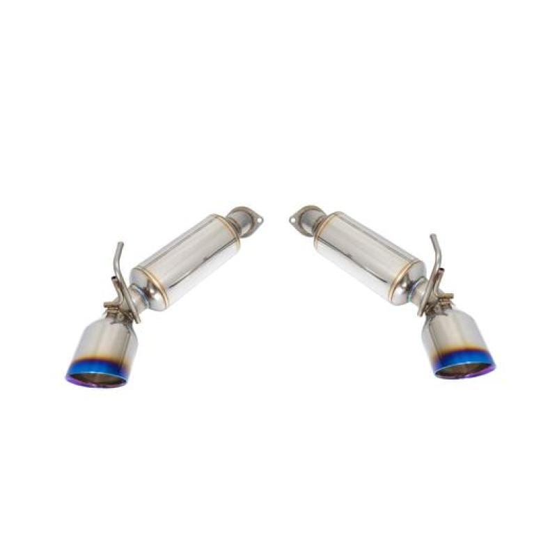 Remark — Remark 09-19 Nissan 370z Axle Back Exhaust w/Burnt Stainless Double Wall Tip