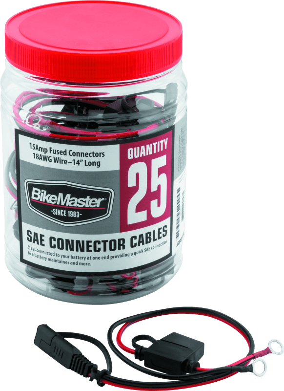 BikeMaster — BikeMaster SAE Wire w/Fuse - 25 Piece Tub