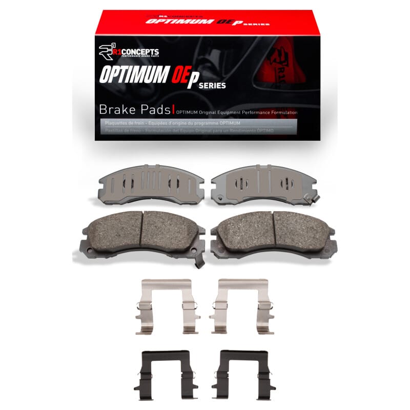 R1 Concepts — R1 94-00 Mitsubishi Montero Front Optimum OE Pads & Hardware Kit
R1 Optimum Oe Pads a