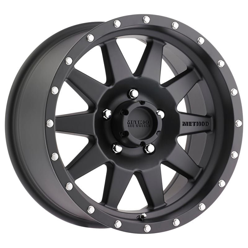 Method Wheels — Method MR301 The Standard 17x9 -12mm Offset 5x5 94mm CB Matte Black Wheel