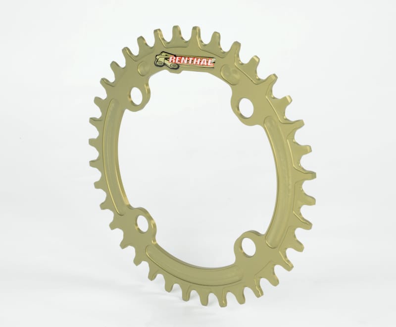 Renthal — Renthal 1XR Chainring 104 mm. BCD 36T - Hard Anodized Aluminum Gold