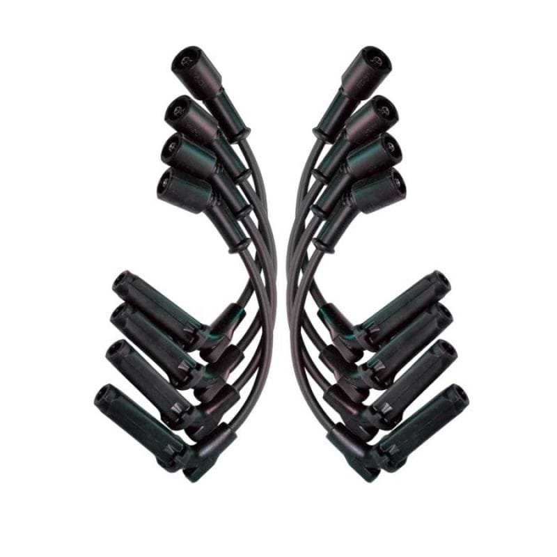 Moroso — Moroso GM LS 11 Inch Long Coil On Plug 90 Deg Boots Unsleeved Ultra Spark Plug Wire Set -Black