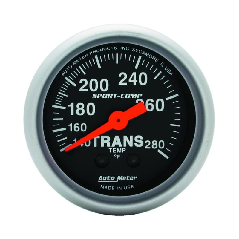AutoMeter — Autometer Sport Comp 140-280F Trans Temp Gauge
2" TRANS TEMP, 140-2