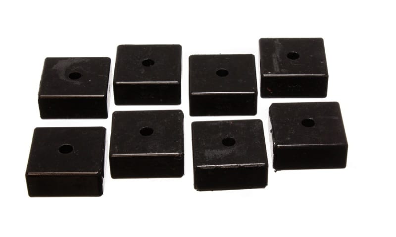 Energy Suspension — Energy Suspension Pad - Soft - 2-1/16in SQ x 3/8in ID x 15/16in H - Black
LeafSprngInsulator