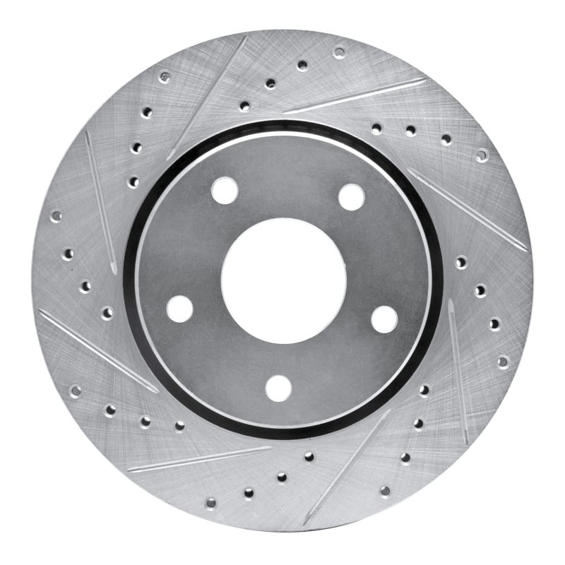 R1 Concepts — R1 08-16 Chrysler Town & Country Front Left Drilled & Slotted Silver Brake Rotor
R1 Brake Rotor Drill