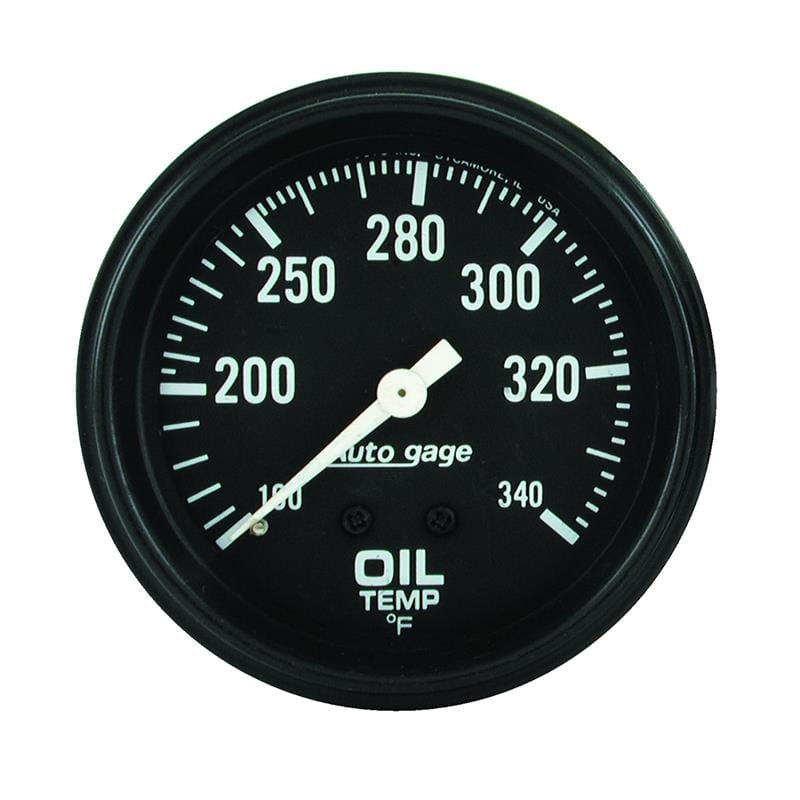 AutoMeter — AutoMeter Gauge Oil Temperature 2-5/8in. 100-340 Deg. F Mechanical Black Autogage
GA 2.6" OILT M AG