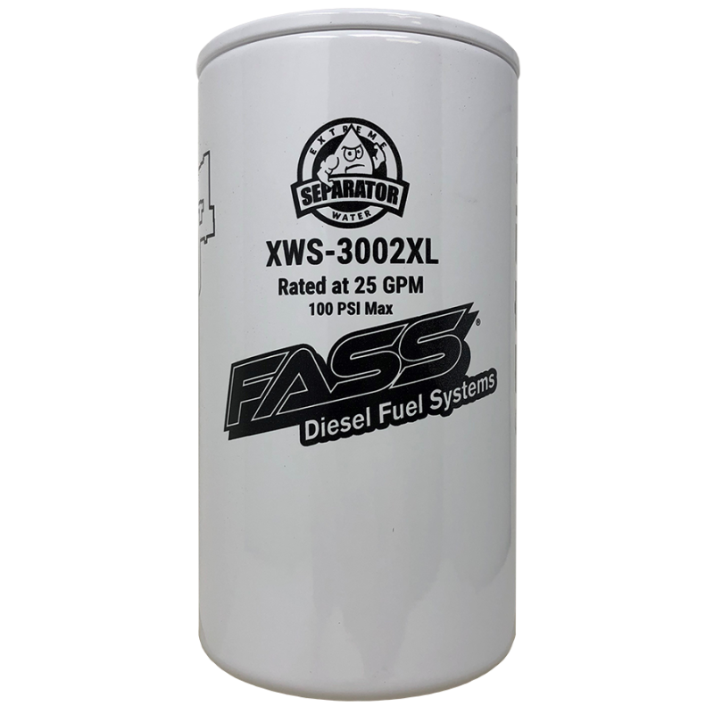 FASS Fuel Systems — FASS Hydroglass Titanium Signature Series Extended Length Extreme Water Separator XWS-3002XL