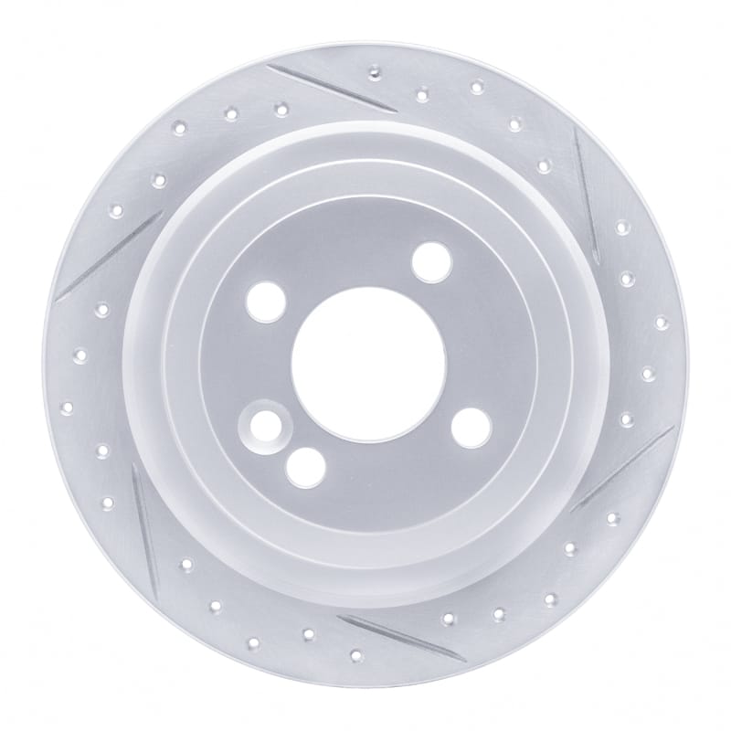 R1 Concepts — R1 09-14 Mini Cooper Clubman Rear Right Drilled & Slotted Geo-Carbon Rotor