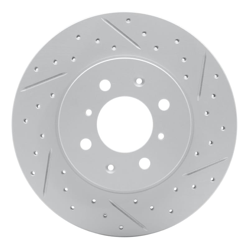 R1 Concepts — R1 93-02 Chevrolet Prizm Front Right Drilled & Slotted Geo-Carbon Rotor