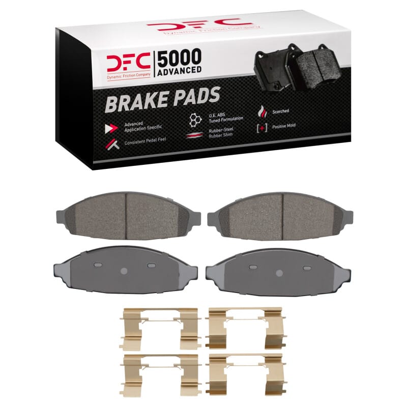 DFC — DFC 03-11 Ford Crown Victoria Front 5000 Advanced Ceramic Brake Pads and Hardware Kit
DFC Brake Pad Set