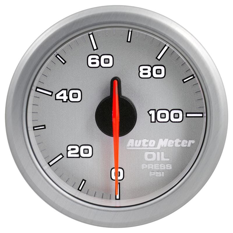 AutoMeter — Autometer Airdrive 2-1/6in Oil Pressure Gauge 0-100 PSI - Silver
GA 2" OILP ARDRV SLV