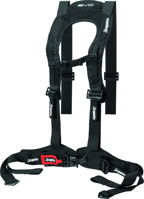 DragonFire Racing — EVO Harness, Body Contoured, Black