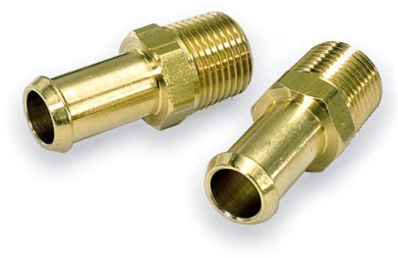 Moroso — Moroso Fuel Hose Fitting - 3/8in NPT to 1/2in Hose - Brass - Single