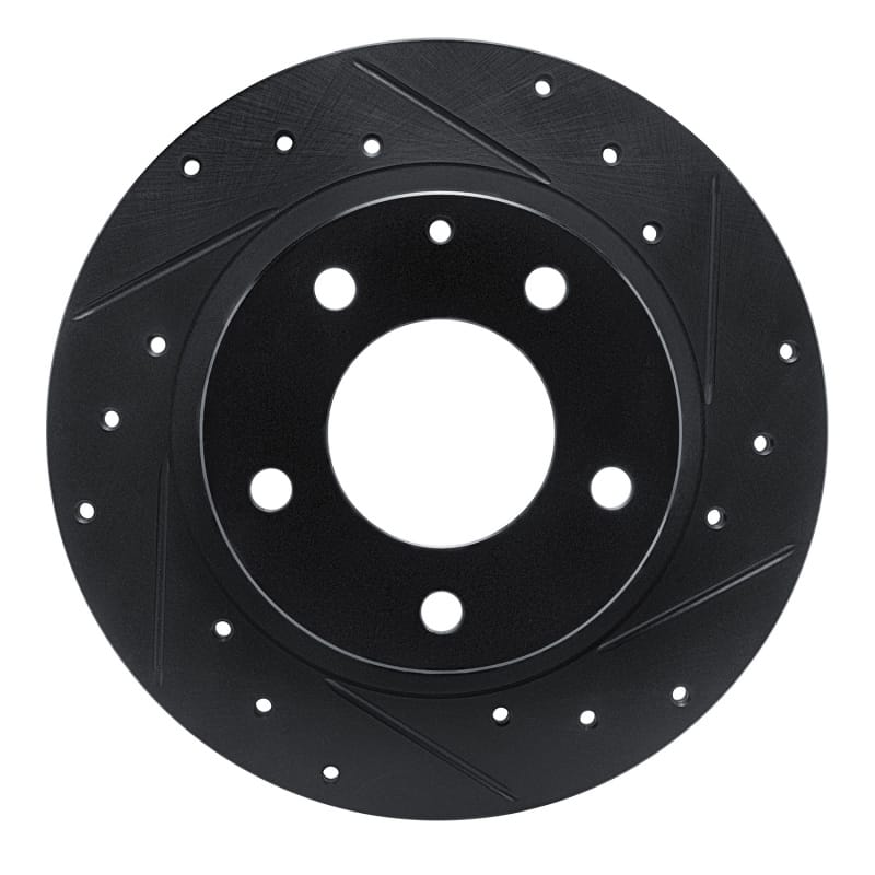 R1 Concepts — R1 93-03 Ford Probe Rear Right Drilled & Slotted Black Brake Rotor
R1 Brake Rotor Drill