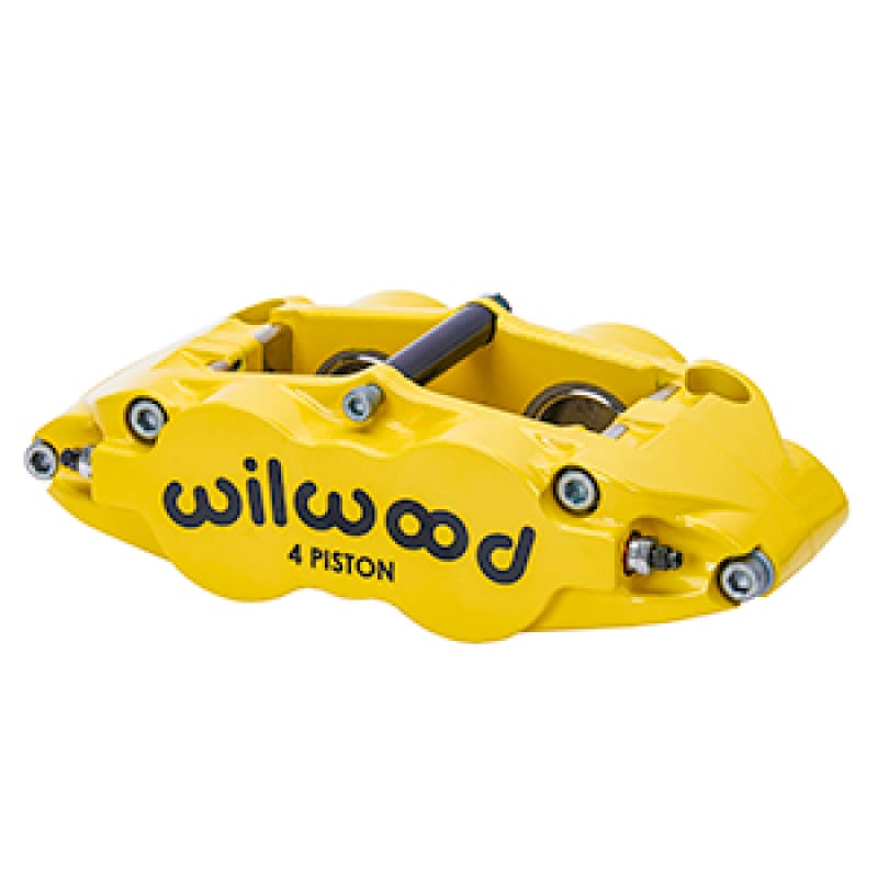 Wilwood — Wilwood Caliper-Forged Superlite 4R 1.38/1.38in Pistons 1.10in Disc, Yellow