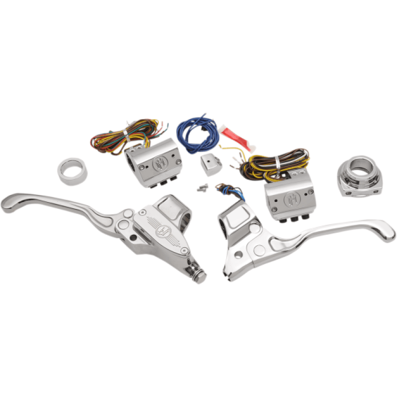 Performance Machine — Performance Machine 9/16 Hand Control Set Cable - Chrome