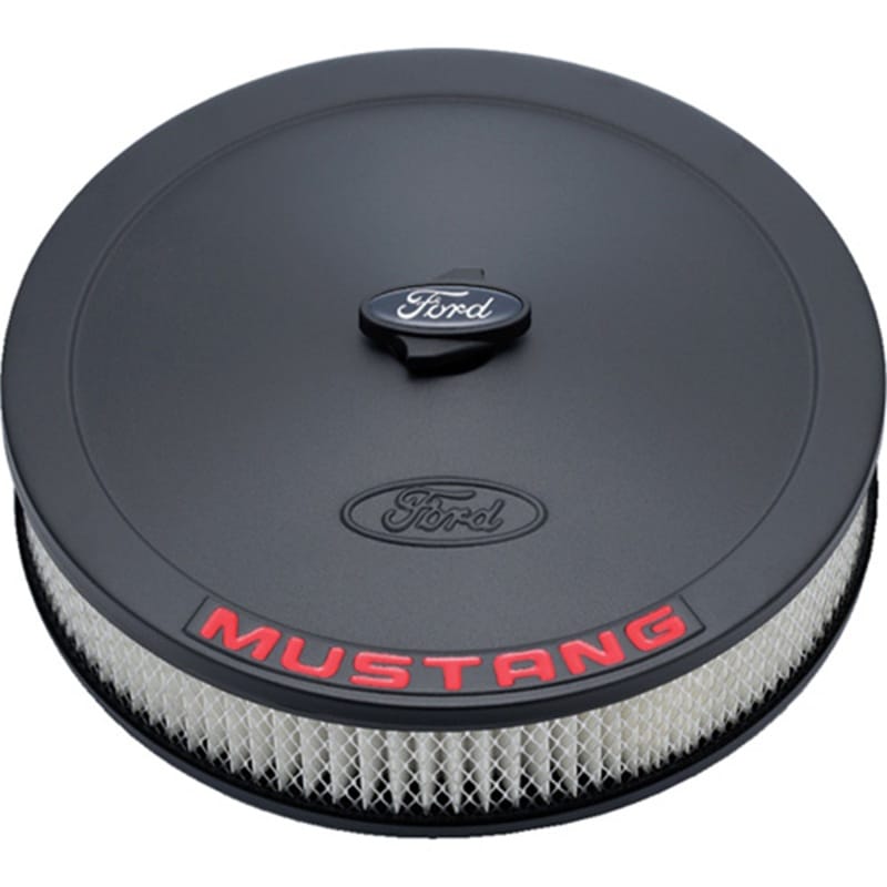 Ford Racing — Ford Racing Air Cleaner Kit - Black Crinkle Finish w/ Red Mustang Emblem
Air Cleaner Assembly