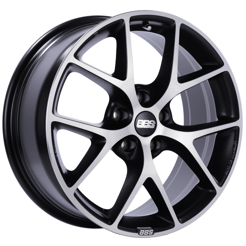 BBS — BBS SR 18x8 5x114.3 ET40 Satin Black Diamond Cut Face Wheel -82mm PFS/Clip Required