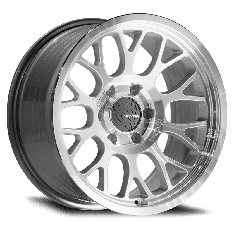 Mamba — Mamba M28 17x8.5 6x139.7 ET0 Silver Wheel w/ Mirror Machine Face & Lip