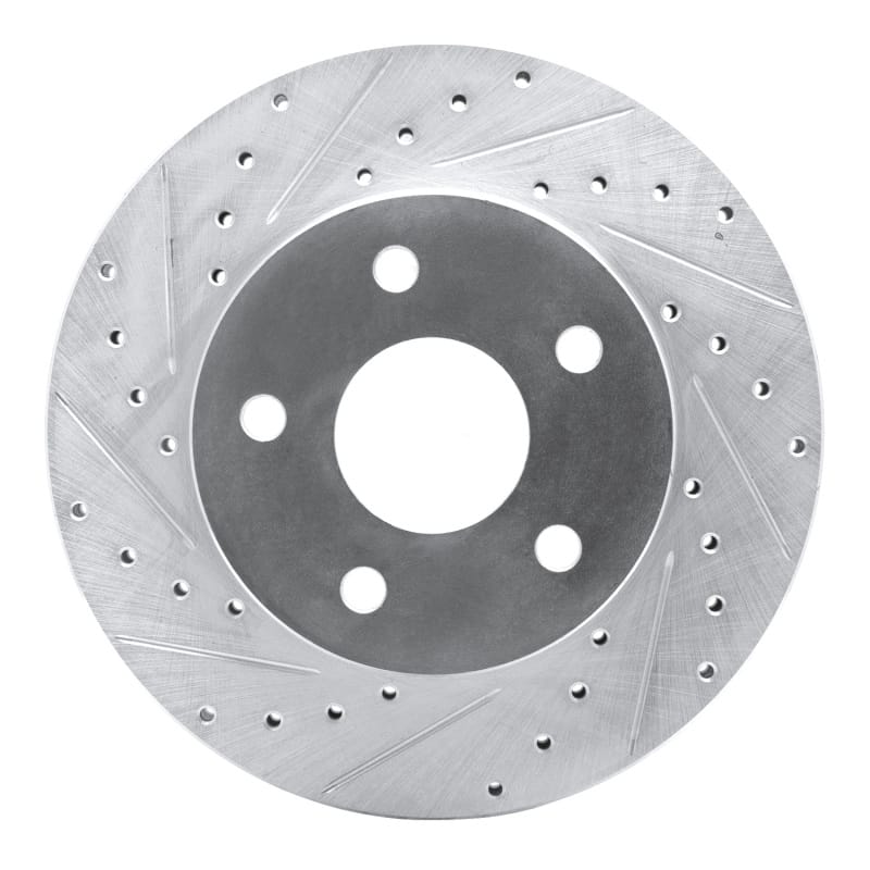 R1 Concepts — R1 99-04 Jeep Grand Cherokee Front Left Drilled & Slotted Silver Brake Rotor
R1 Brake Rotor Drill