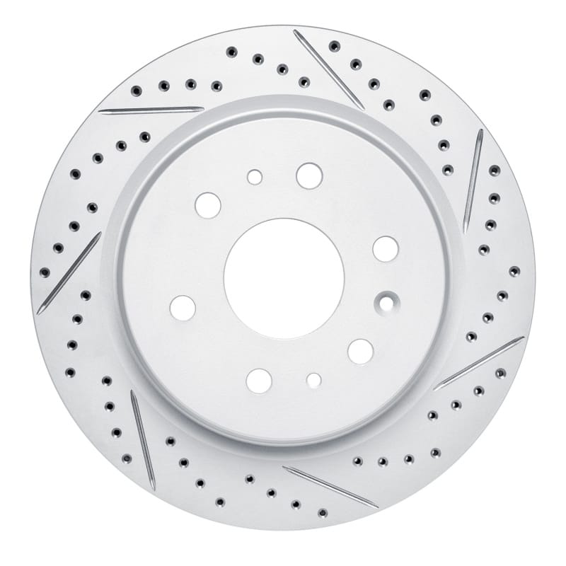R1 Concepts — R1 19-26 Cadillac Escalade Rear Right Drilled & Slotted Geo-Carbon Rotor