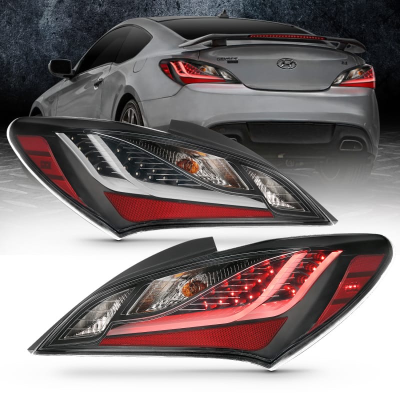 ANZO — ANZO 10-13 Hyundai Genesis 2DR LED Taillights Smoke
Tail Light Set
LED Taillights