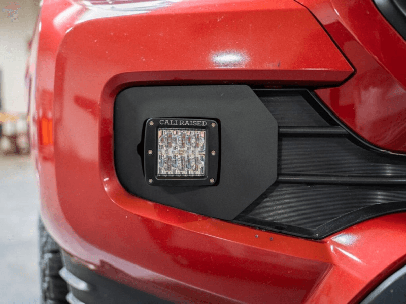 Cali Raised LED — Cali Raised 2016-2023 Toyota Tacoma Led Fog Light Pod Replacements Brackets Kit - 3X2 18W Amber Pods