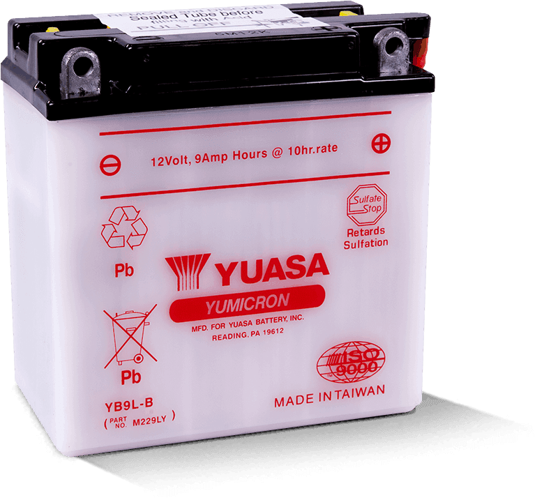 Yuasa Battery — Yuasa YB9L-B Yumicron 12-Volt Battery