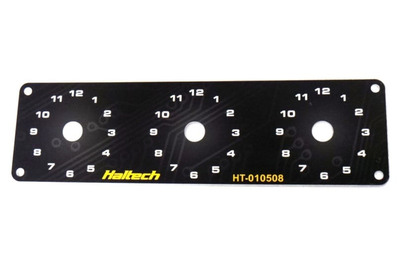 Haltech — Haltech Triple Switch Panel w/Yellow & Red Knobs
Accessories