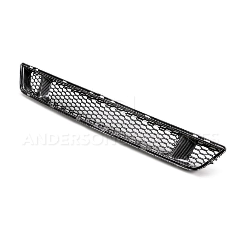 Anderson Composites — Anderson Composites 15-17 Ford Mustang Front Carbon Fiber Lower Grille