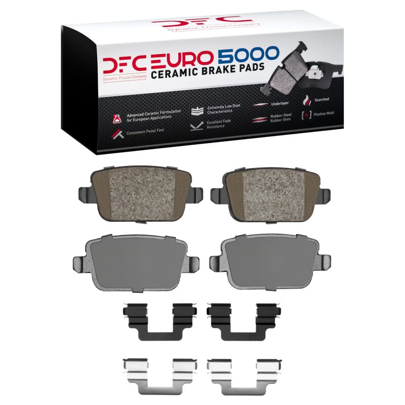 DFC — DFC 08-12 Land Rover LR2 Rear Euro 5000 Ceramic Brake Pads and Hardware Kit
DFC EURO Pads + HW