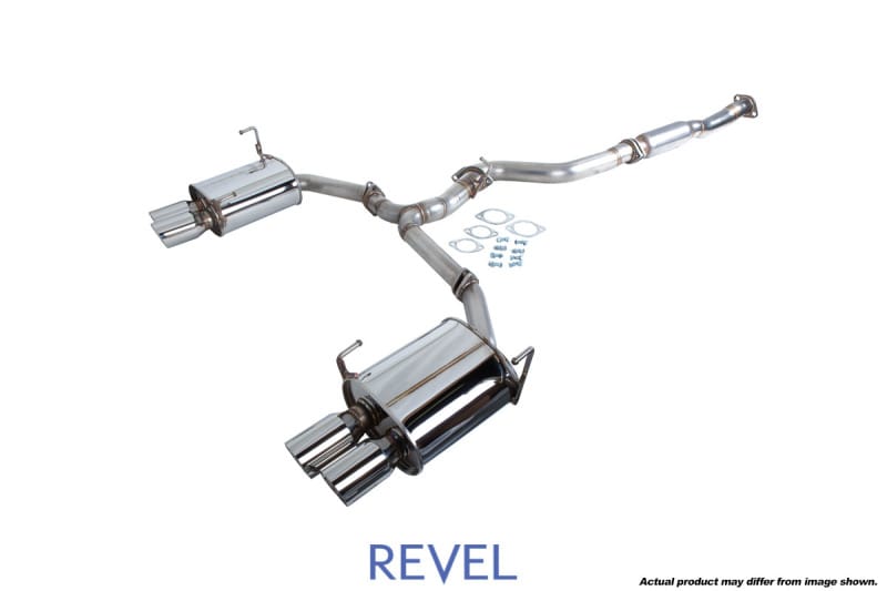 Revel — Revel Medallion Touring-S Catback Exhaust - Dual Muffler/ Quad Tip 15-17 Subaru Impreza WRX / Sti