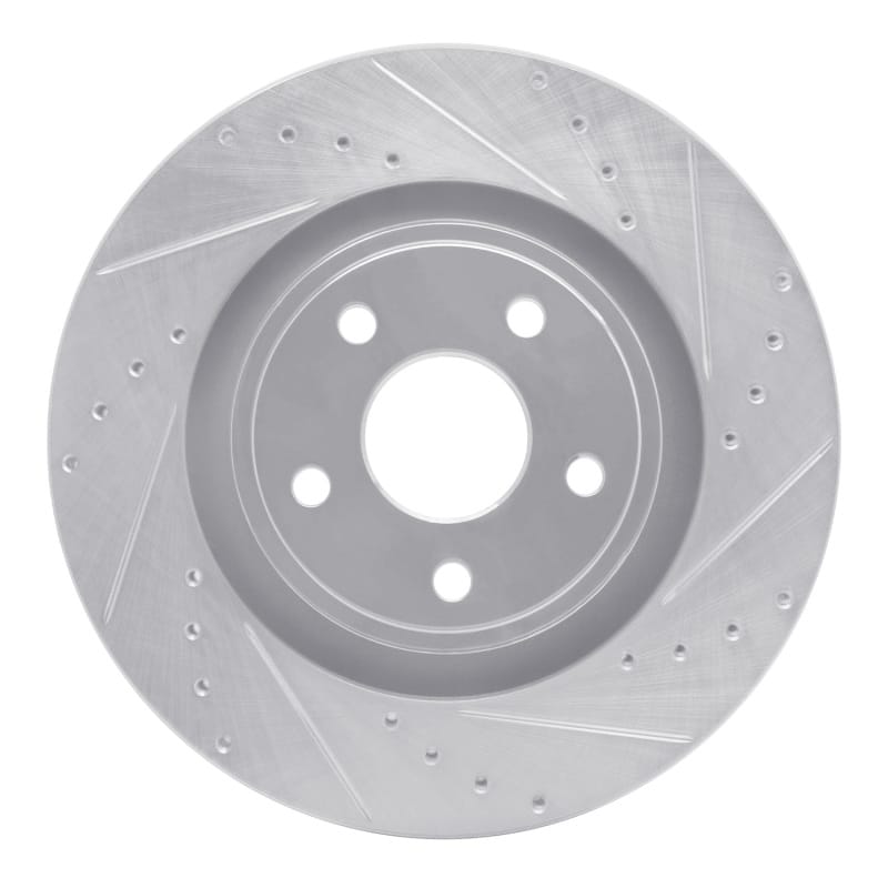 R1 Concepts — R1 06-10 Jeep Grand Cherokee Front Right Drilled & Slotted Silver Brake Rotor
R1 Brake Rotor Drill